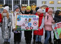 В Мирном вспоминали жертв ДТП