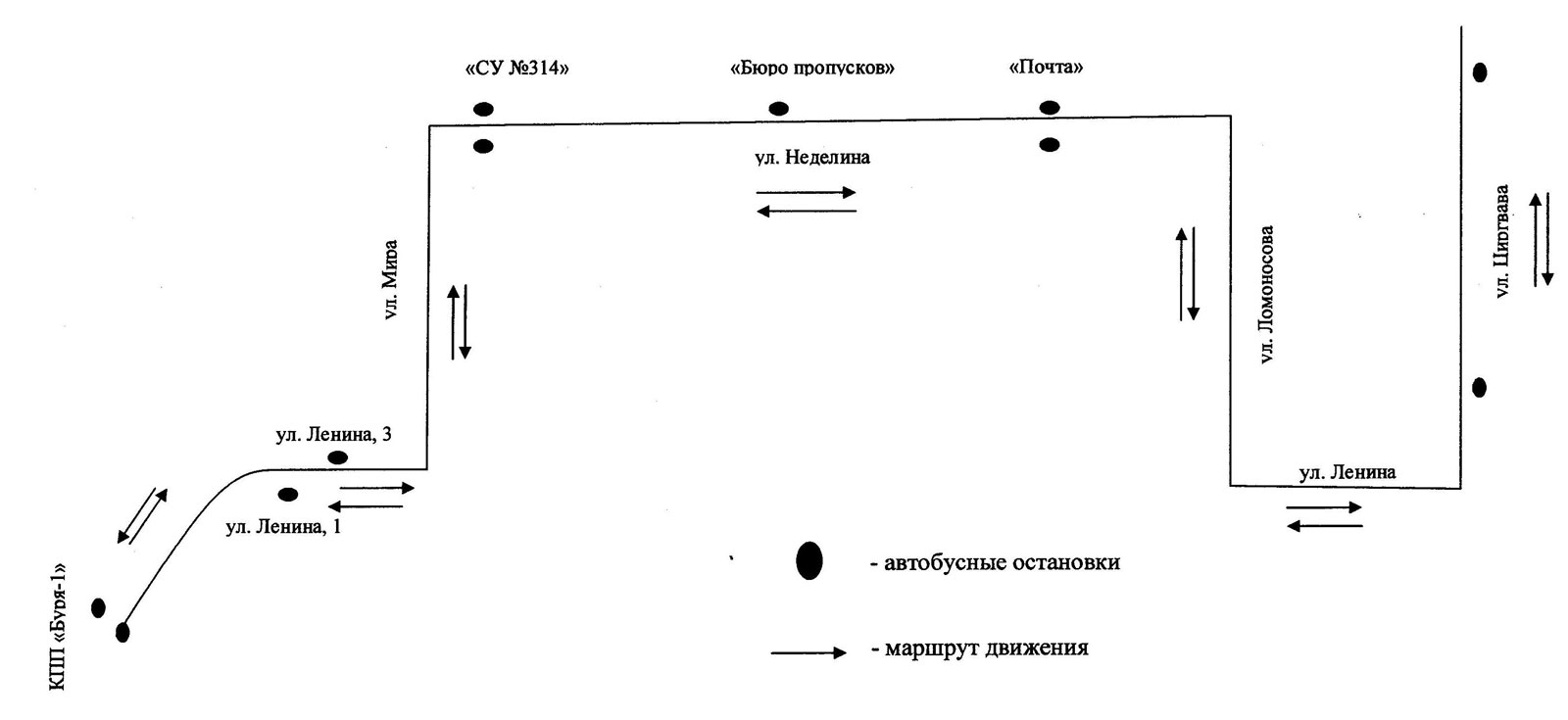 Схема движения архангельск